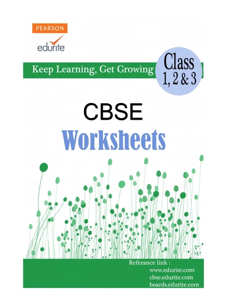 CBSEWorksheet CLASS 1CLASS2and31394713769 PDF PDF