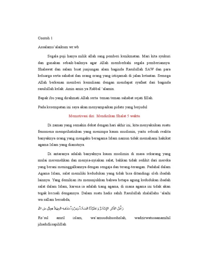Pidato Tentang Pentingnya Sholat 5 Waktu – Coretan