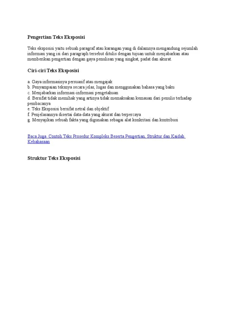 Contoh Teks Eksposisi Dalam Bahasa Inggris Aneka Macam Contoh