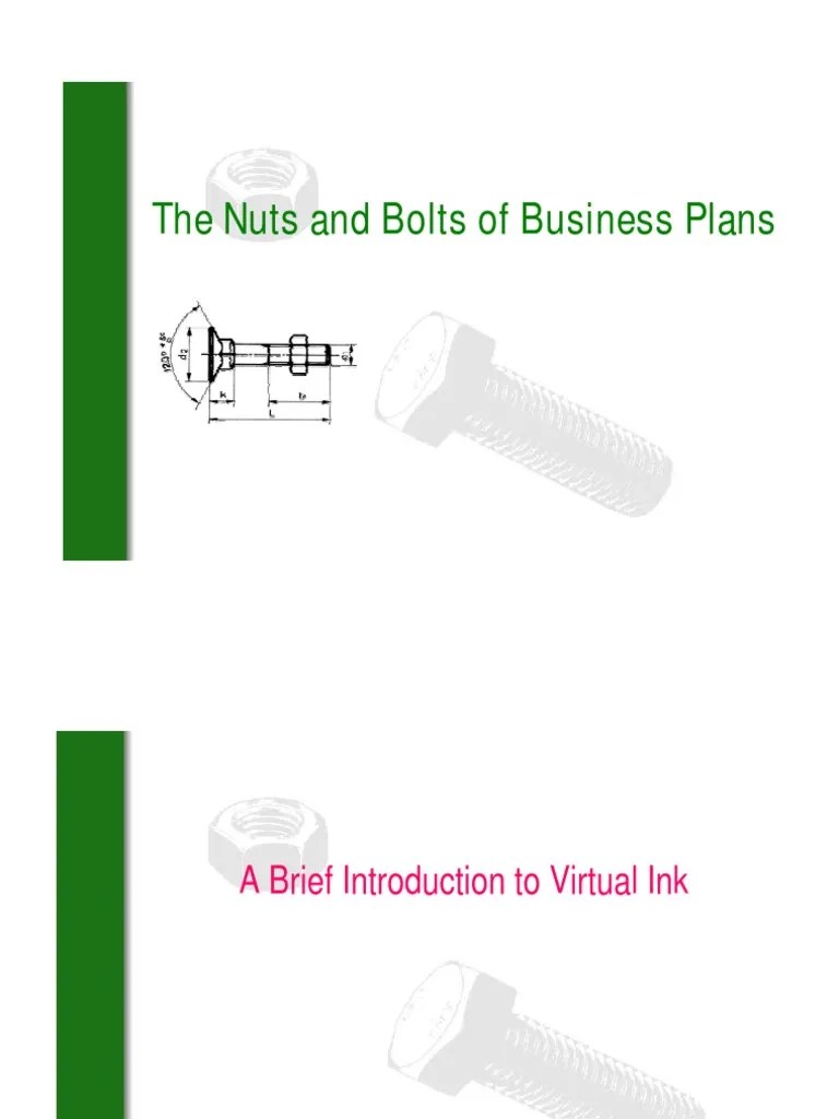 The Nuts and Bolts of Business Plans PDF Business Plan Airlines