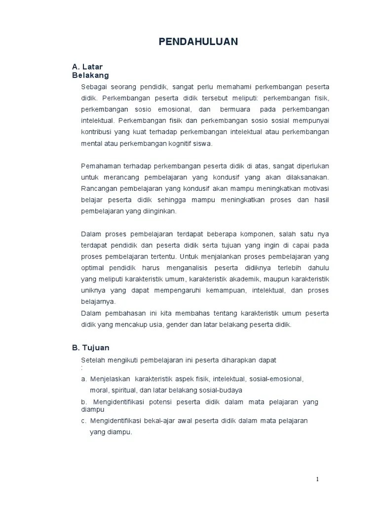 Contoh Soal Pilihan Ganda Perkembangan Peserta Didik Barisan Contoh