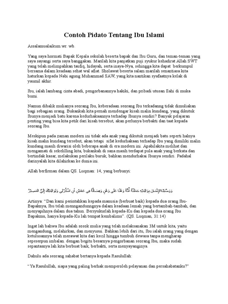 Pidato Anak-Anak | PDF