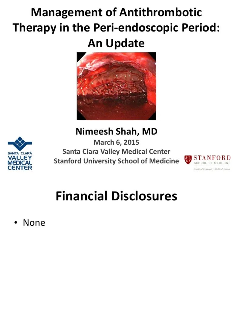 ManagementAntithromboticTherapy in GIT Endoscopy Colonoscopy Stroke