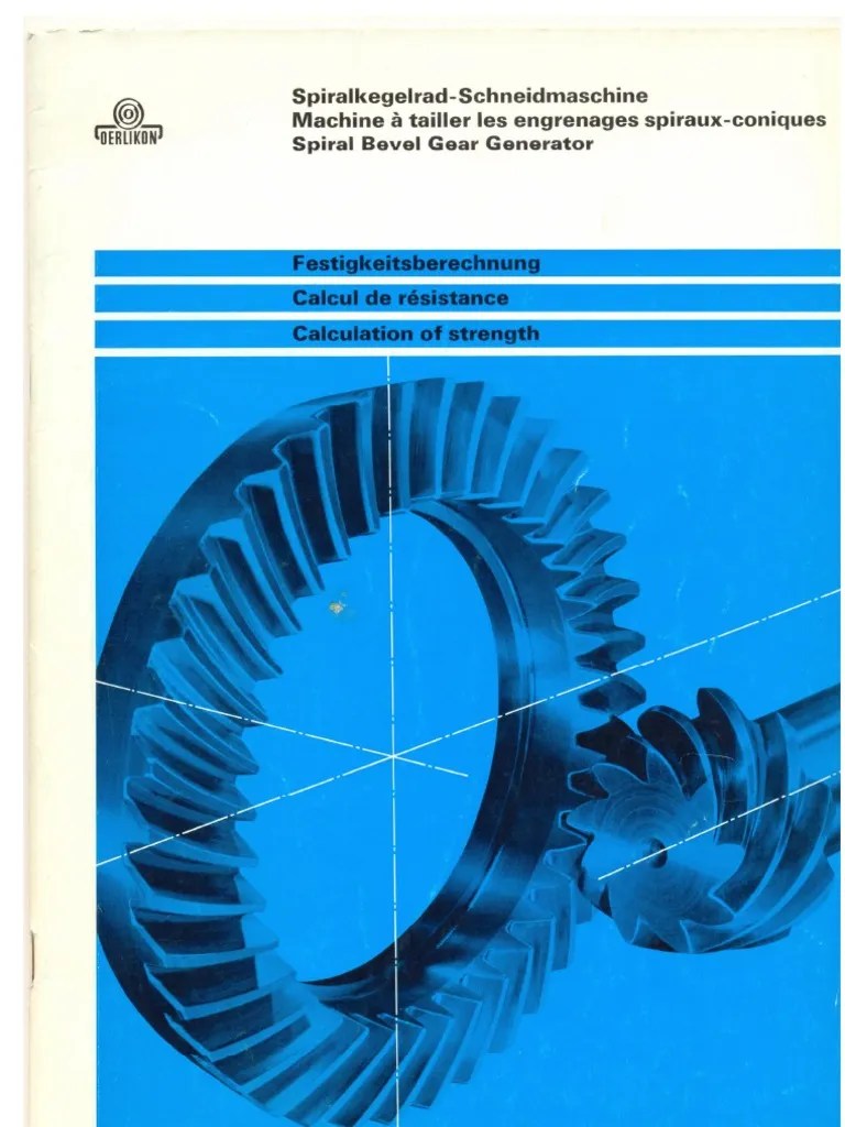 Spiral Bevel Gear Calculation of Strenght