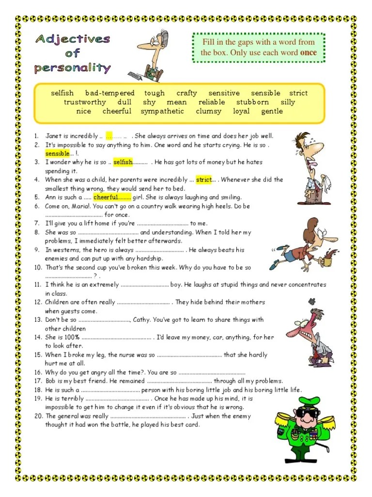 Adjectives of Personality PDF