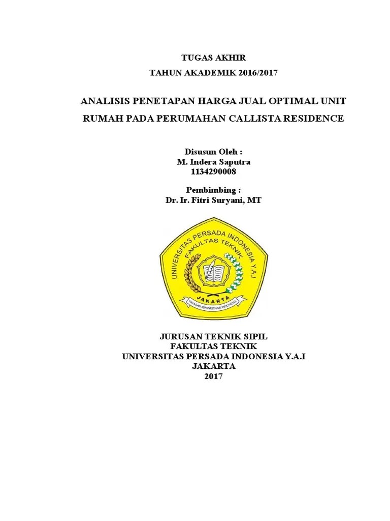 Contoh Skripsi Teknik Sipil Yang Mudah - Tukaffe.com