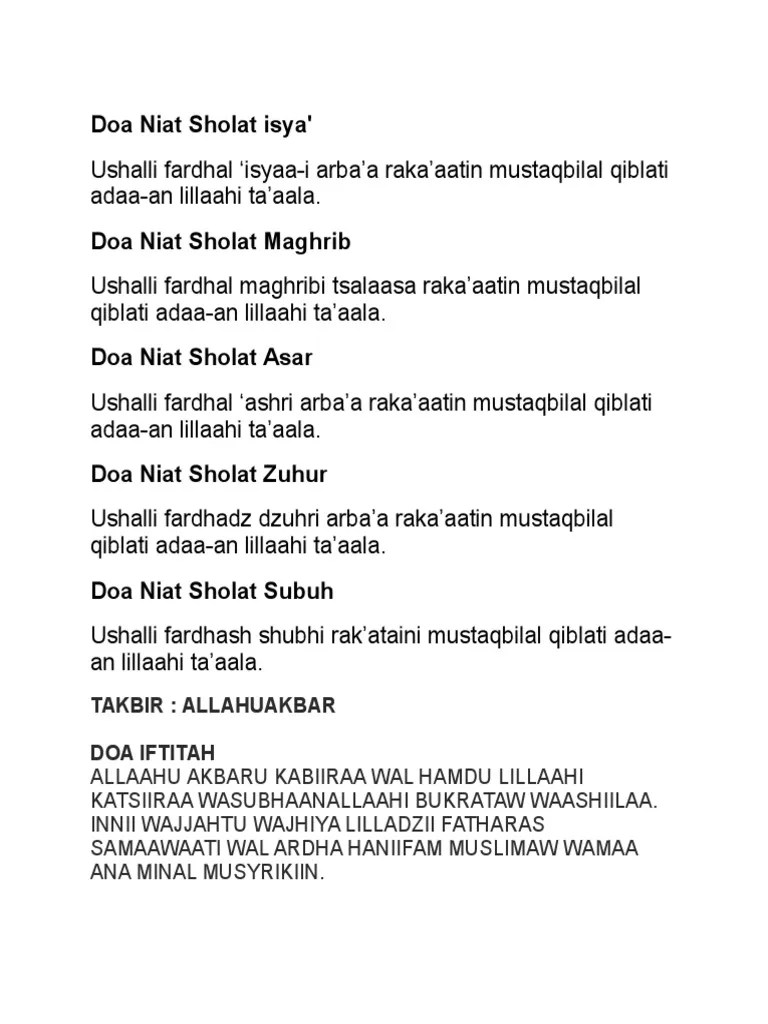 Doa Iftitah