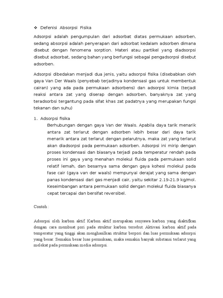 Defenisi Absorpsi Fisika | PDF