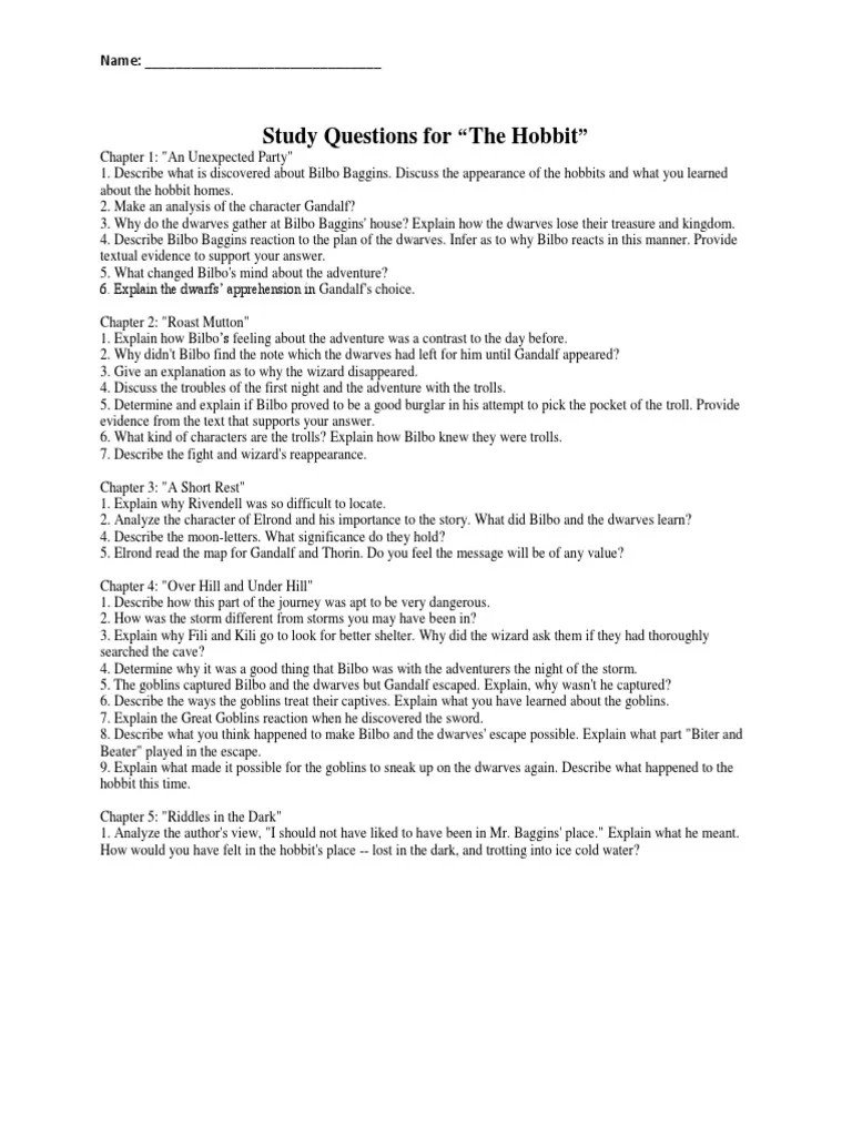 Contemporary Classics Study Questions Answer Key