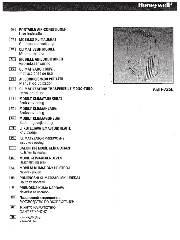 MAnual Aer Conditionat Honeywell | PDF