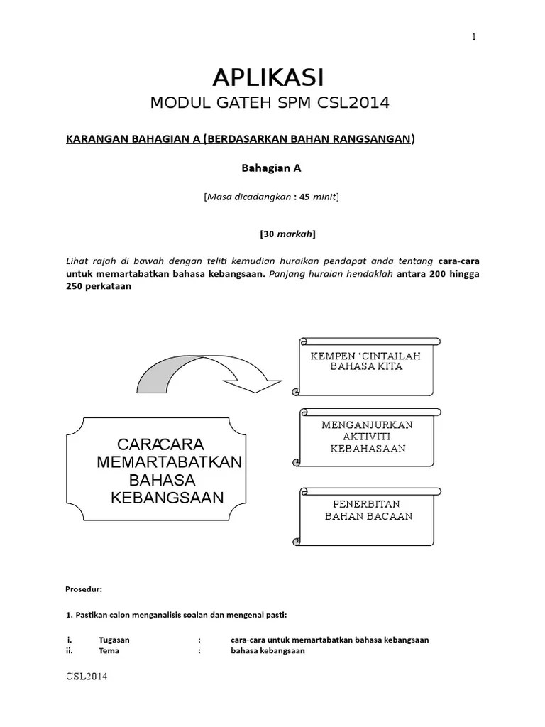 Langkah Memartabatkan Bahasa Melayu Pdf