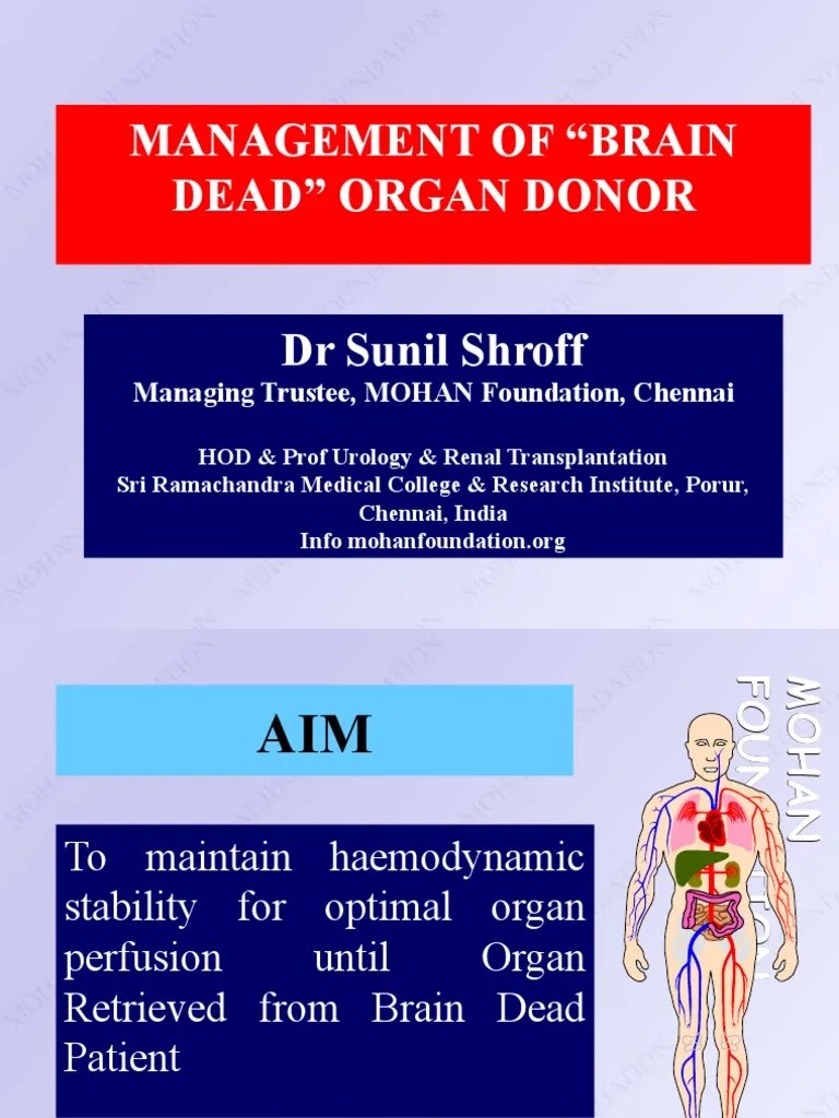 Management of Brain Dead PDF