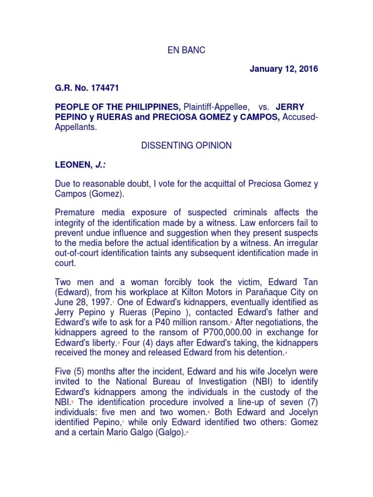 Notes on Identifying Accused Witness Legal Procedure Free 30day