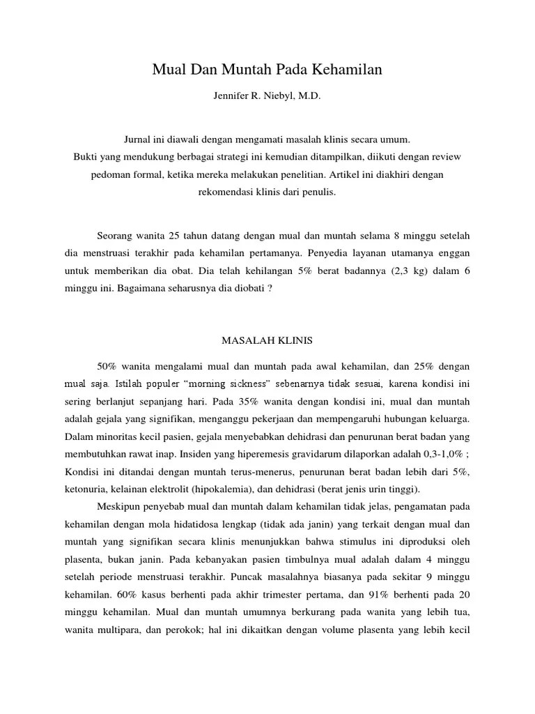 Translit Jurnal Mual Dan Muntah Pada Kehamilan