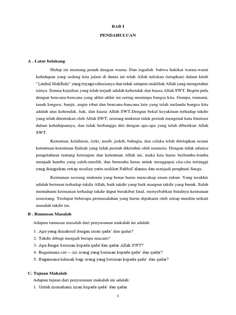 Hadits Riwayat Muslim Tentang Iman Kepada Qada Dan Qadar - Nusagates