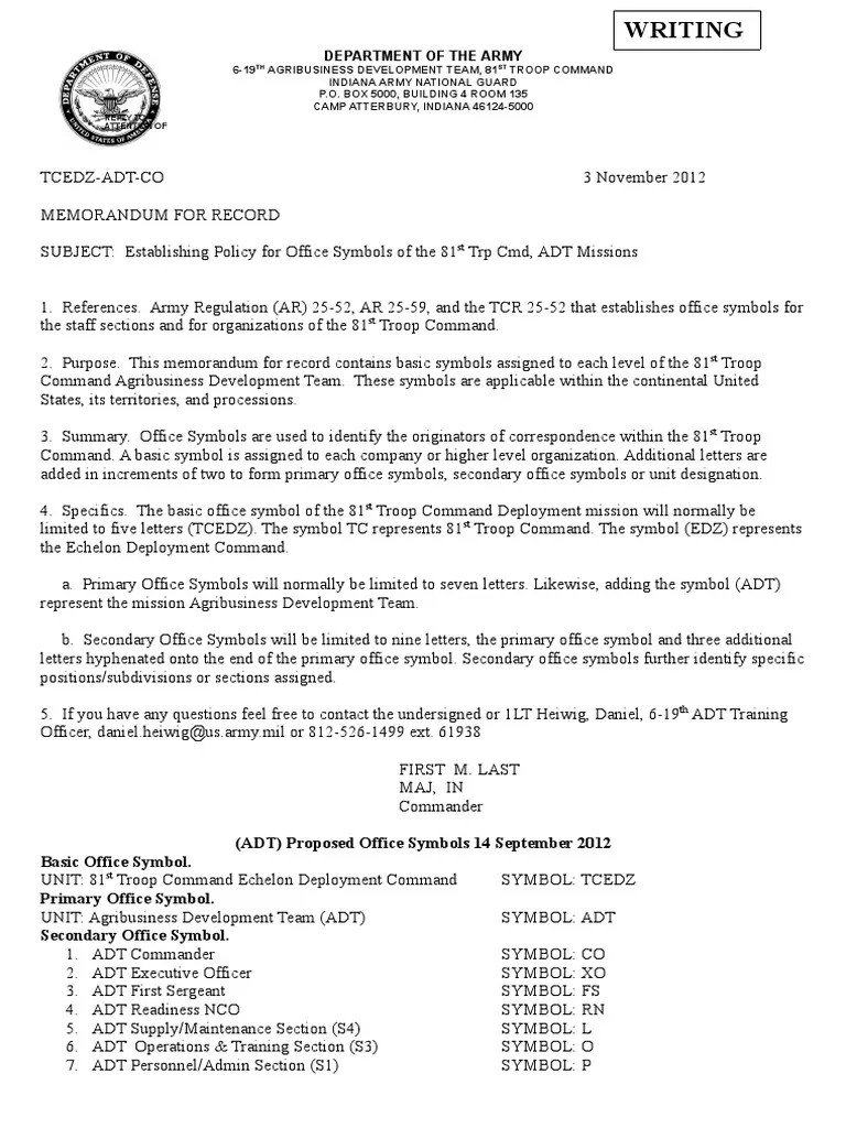 619th ADT Office Symbol Policy Memo 14SEP12.docx Ranks Military Rank