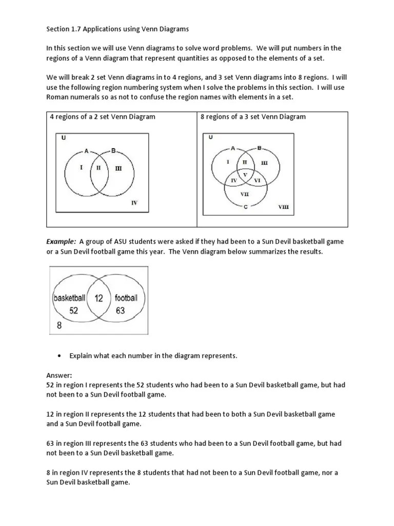Applications Using Venn Diagrams | PDF | Relish | I Phone