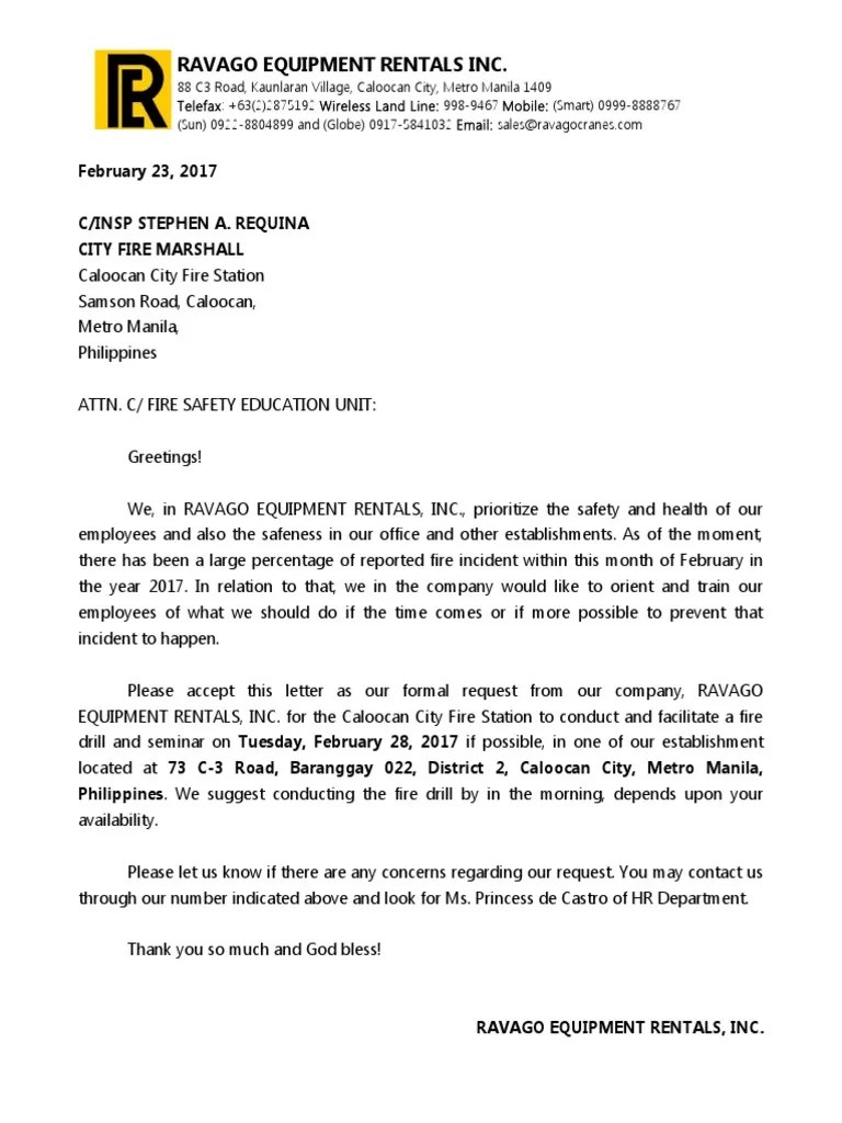 application letter sample denr