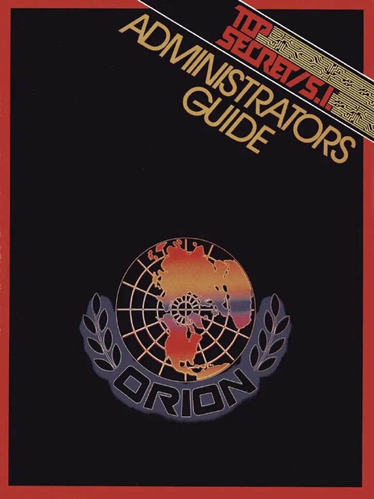 Top Secret Administrators Guide PDF Wizards Of The Coast Games(01)