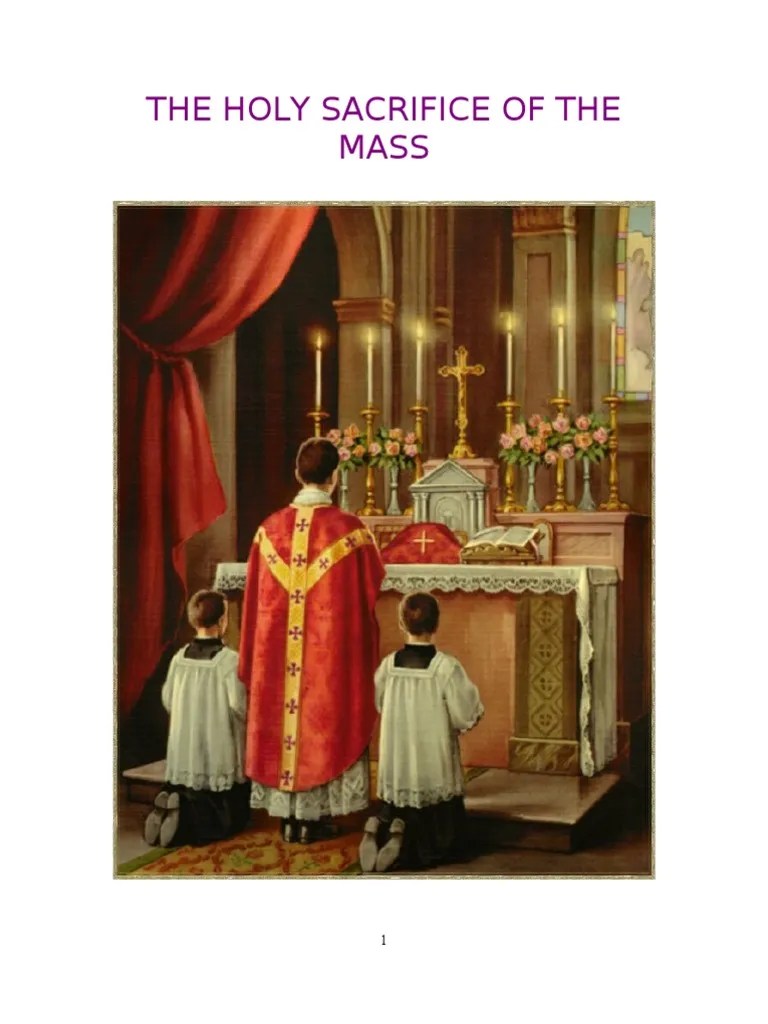 The Tridentine Mass Mass (Liturgy) Altar