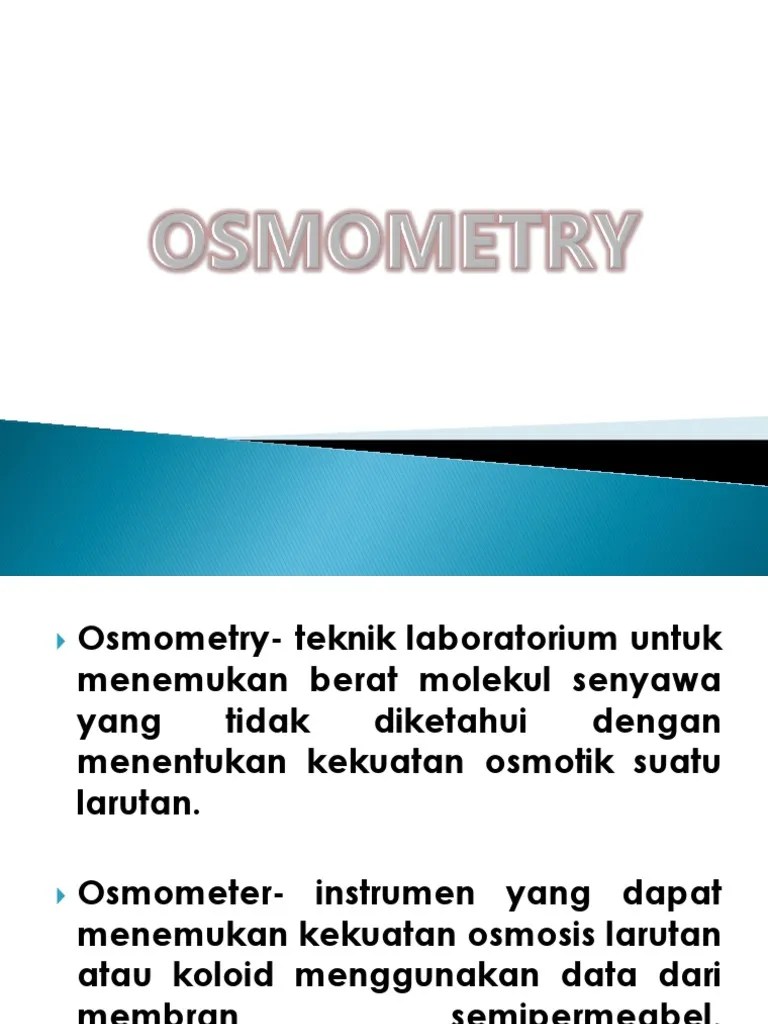 osmometry ppt