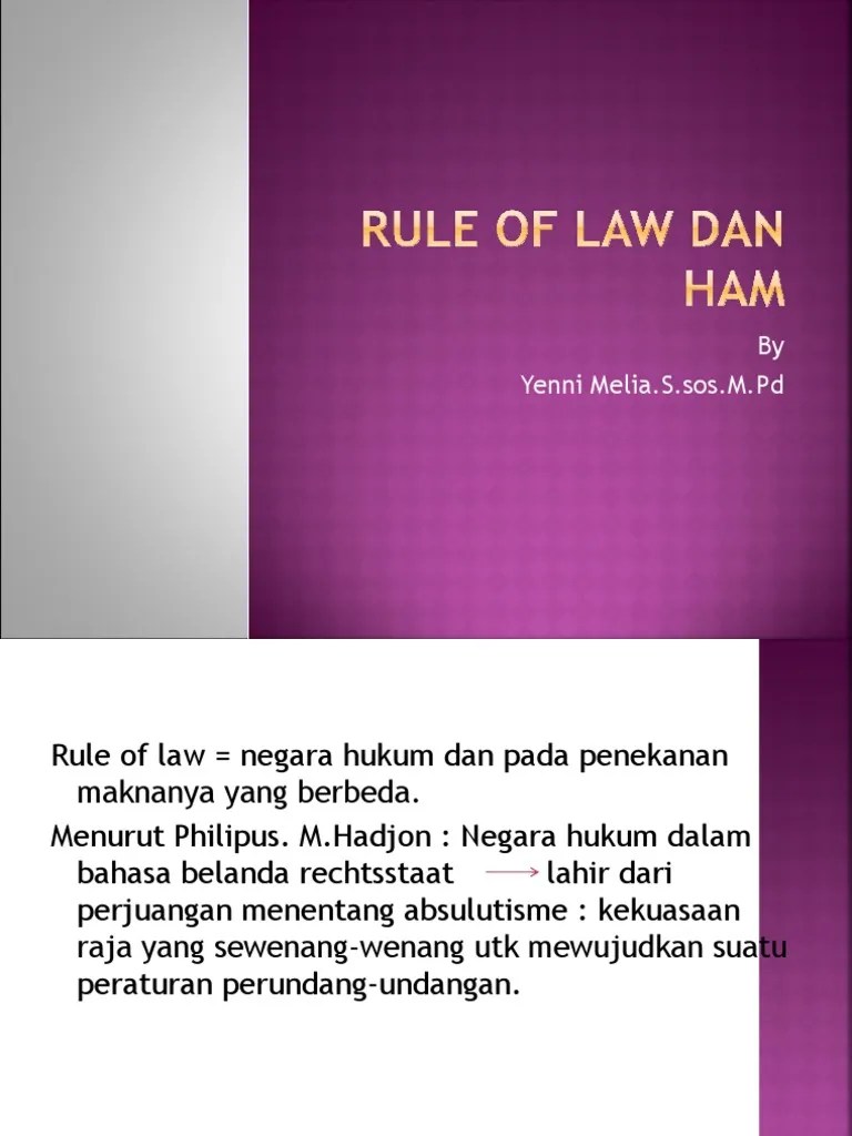 Rule of law dan HAM.ppt