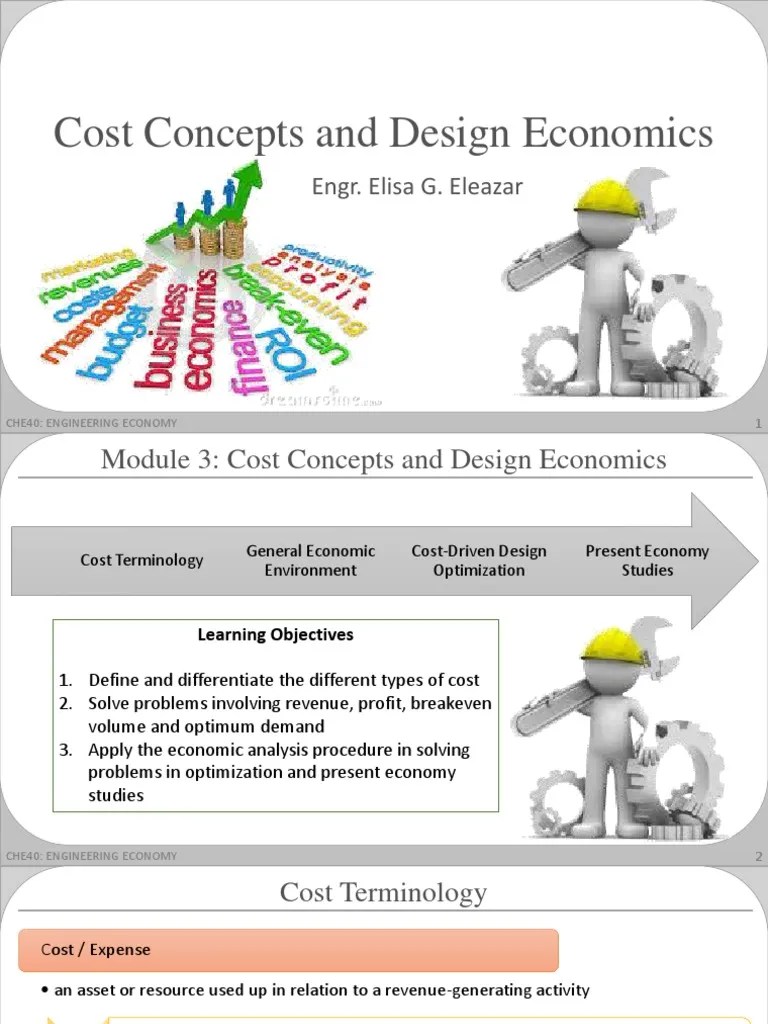 03Cost Concepts and Design Engineering (1) Mathematical Optimization