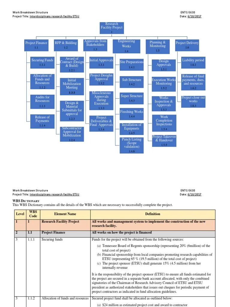 WBS Dictionary Construction (client perspective).docx Project