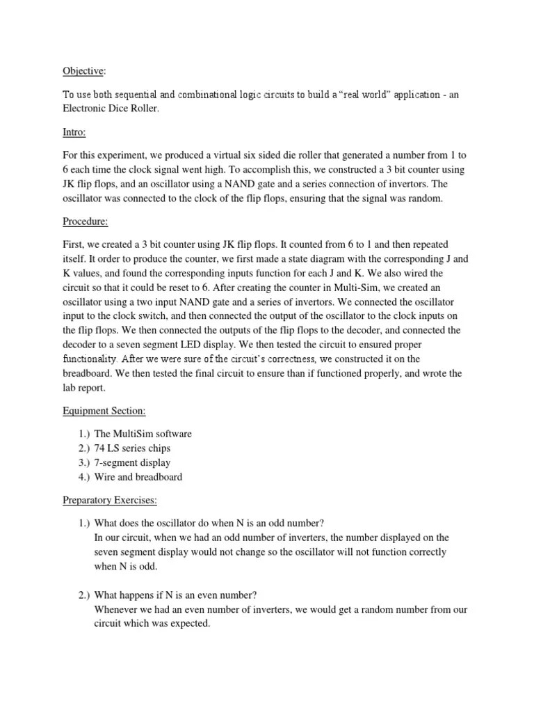 Experiment 10 Lab Report PDF Electronic Circuits Electricity