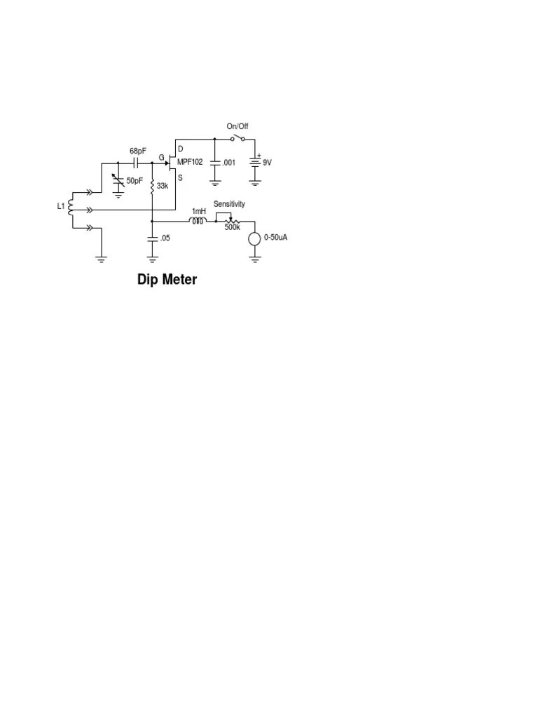 Grid Dip Meter Schematic | PDF