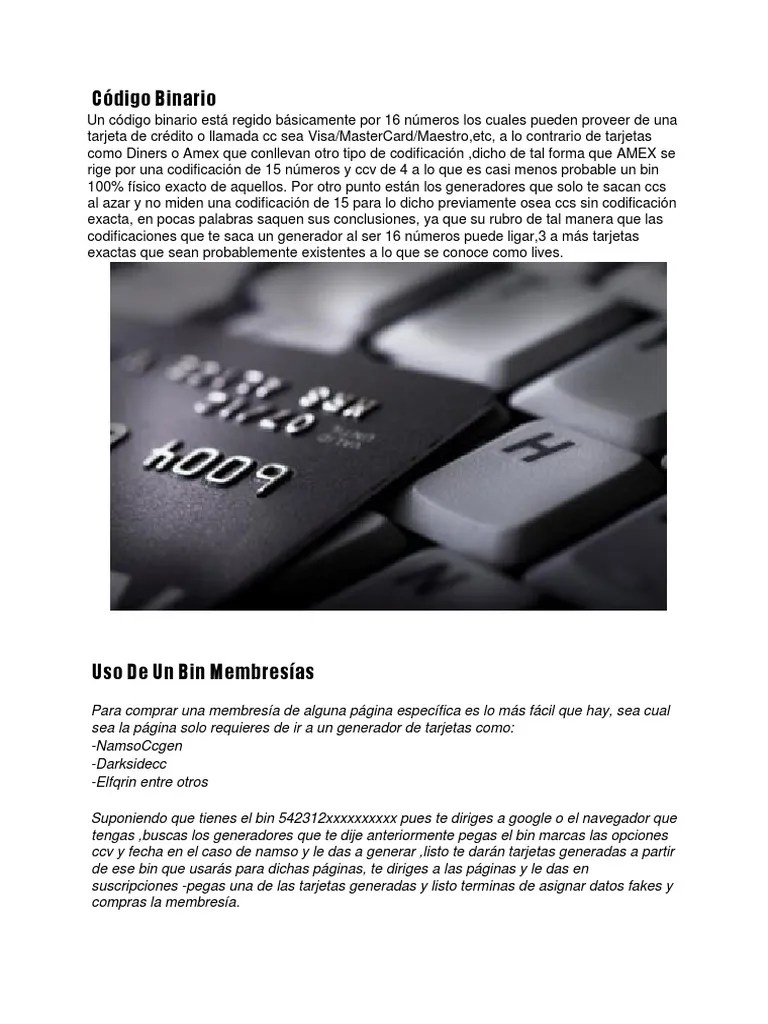 Bins Carding Tdlgloria Cookie HTTP Redes de computadoras