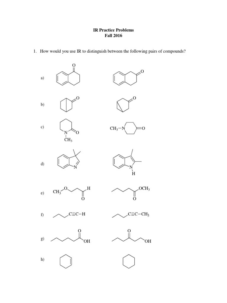 IR Practice ProblemsF16 PDF