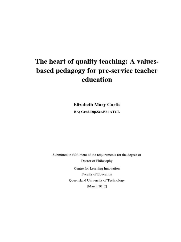 Quality Teaching PDF Teacher Education Qualitative Research
