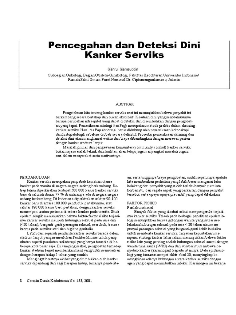 Jurnal Pencegahan Dan Deteksi Dini CA Servik