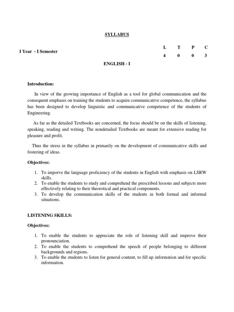 Jntuk i Year Syllabuscse_r16 C (Programming Language