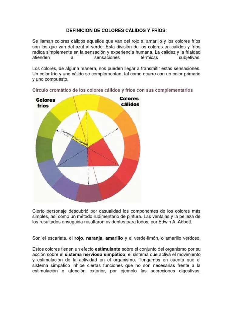 Definicion de Colores Calidos y Frios Color Rojo