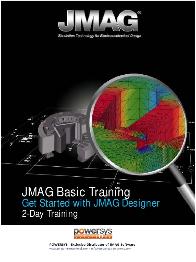 JMAG Basic TrainingEng 3 D Computer Graphics Software
