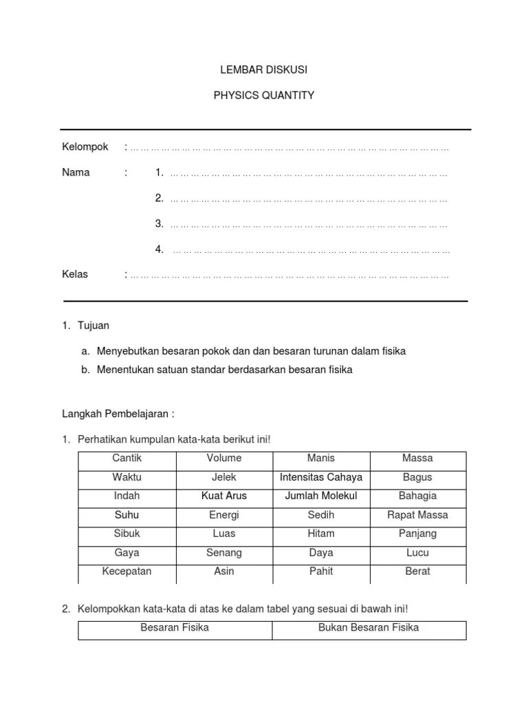 Lembar Diskusi | PDF