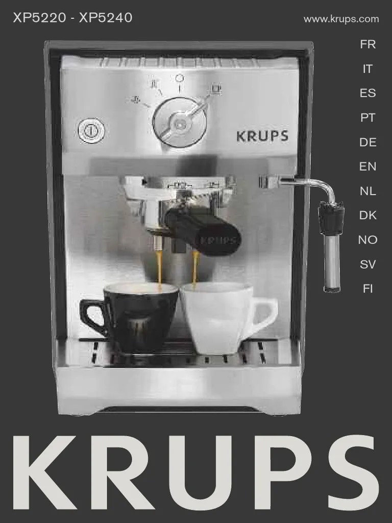 krupsespressoxp5220xp5240.pdf Café Eau