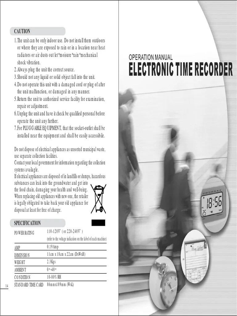 Bundy Clock Manual PDF Landfill Waste