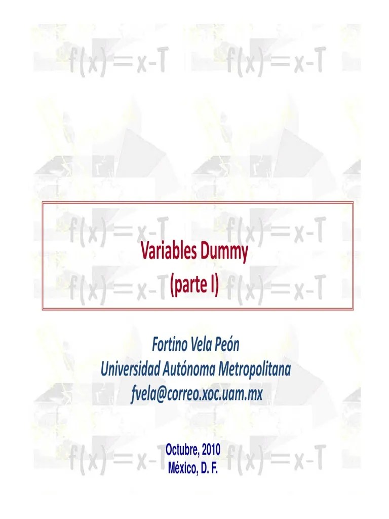 Variables Dummy 1modo de Compatibilidad