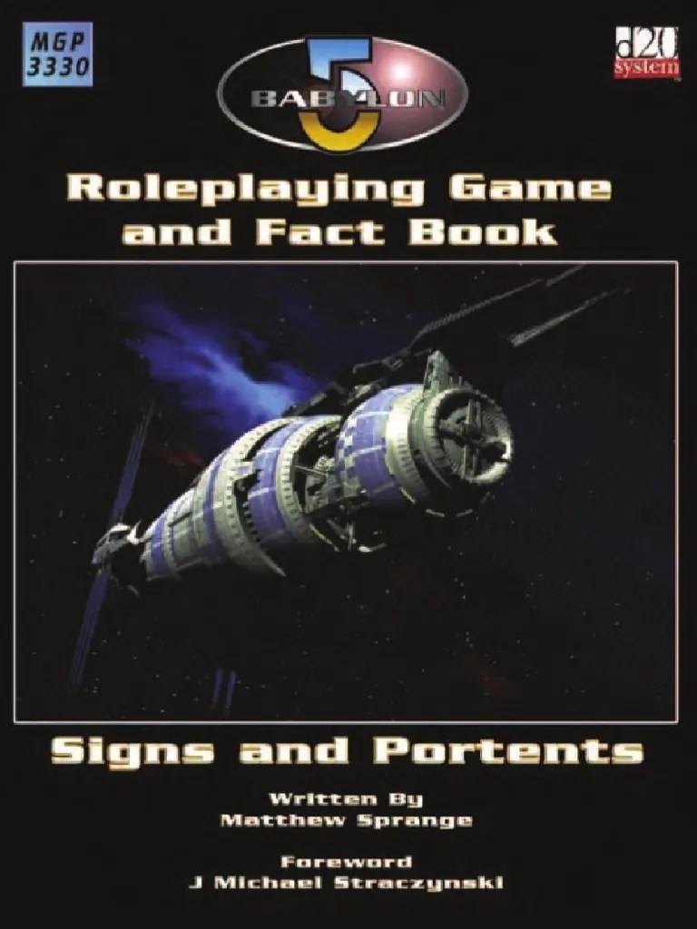 MPG 3330 Babylon 5 RPG and Fact Book 1st Edition D20