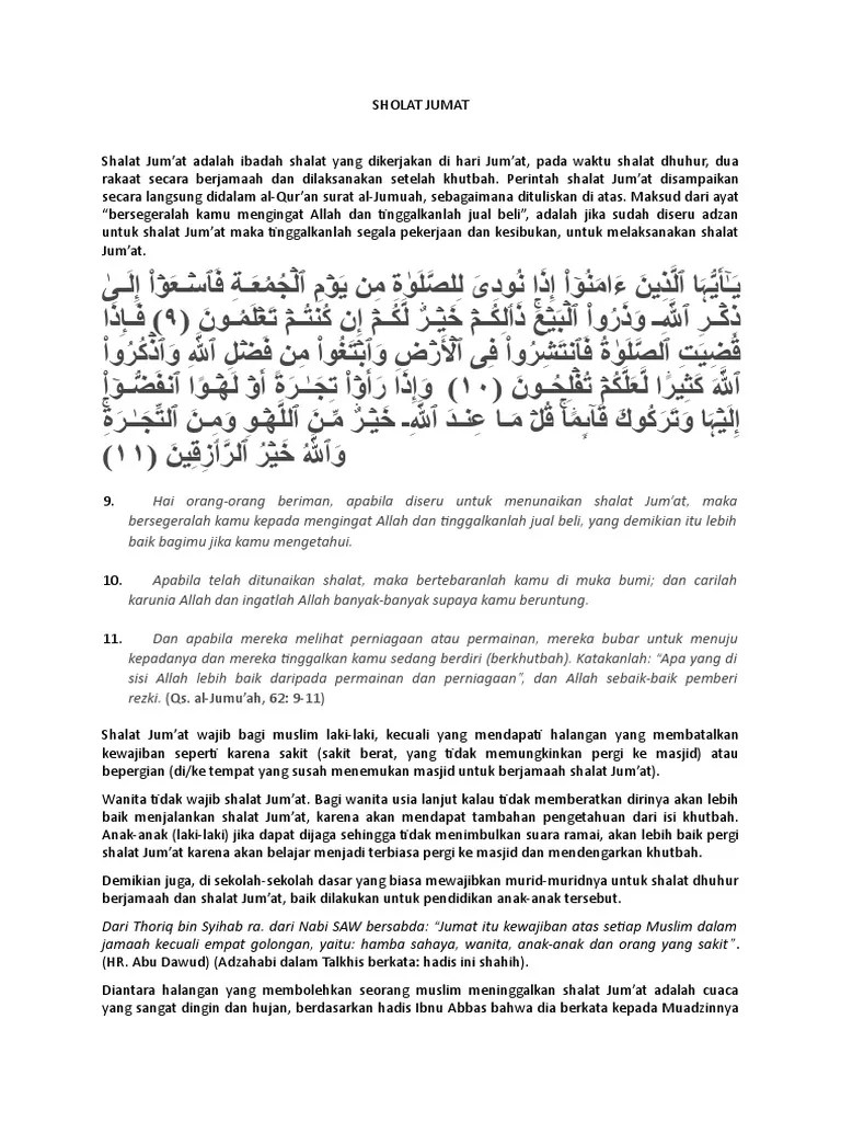 Sholat Jumat | PDF