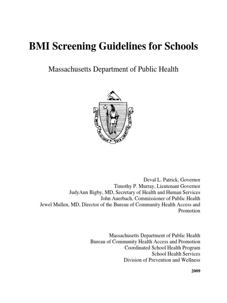 bmiscreeningguidelinesforschools.pdf Body Mass Index Obesity