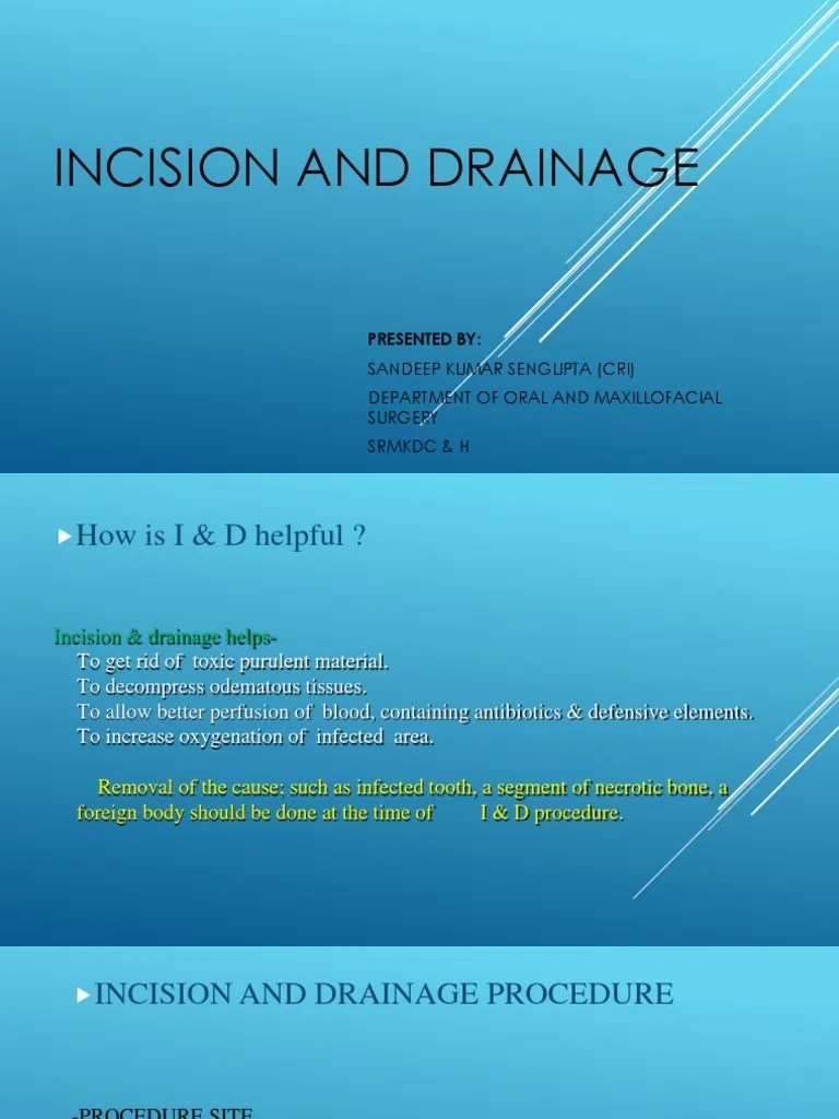 Incision And Drainage Presented By