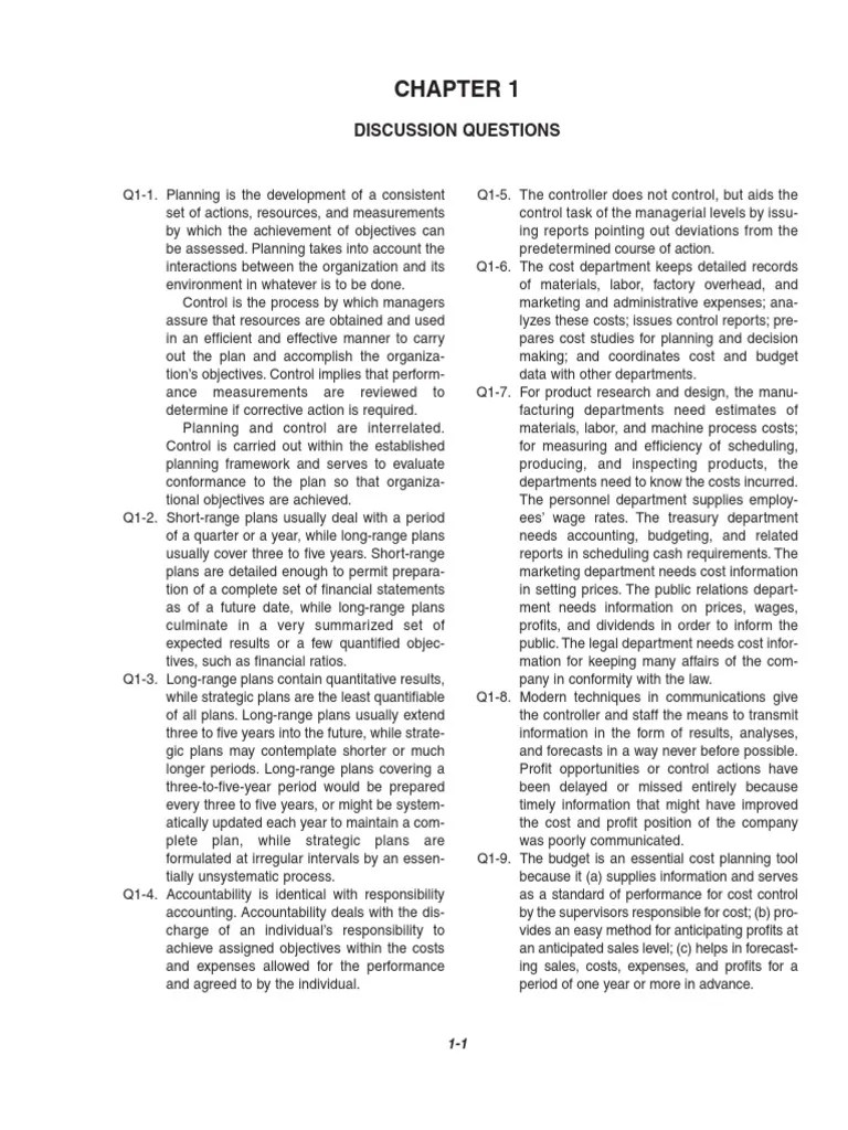 Solution Manual Cost Accounting 14th by Carter Confidentiality Expense