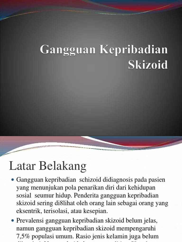 Gangguan Kepribadian Skizoid | PDF