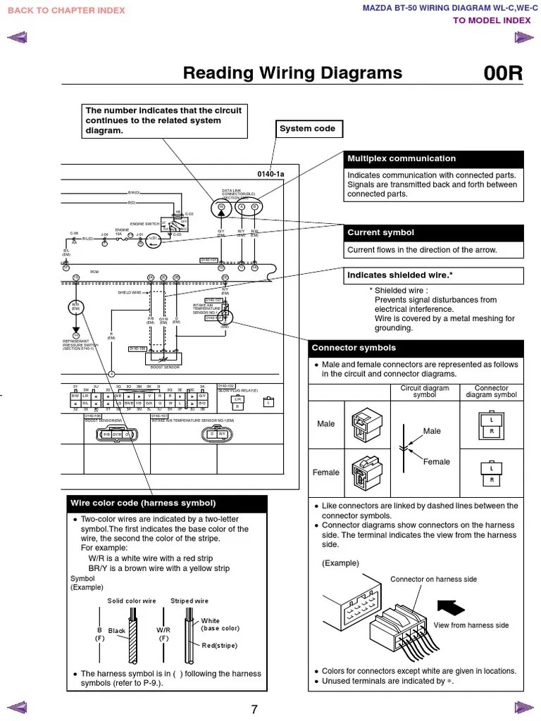 Mazda Bt50 Wl c & We c Wiring Diagram f198!30!05l7 | Electrical