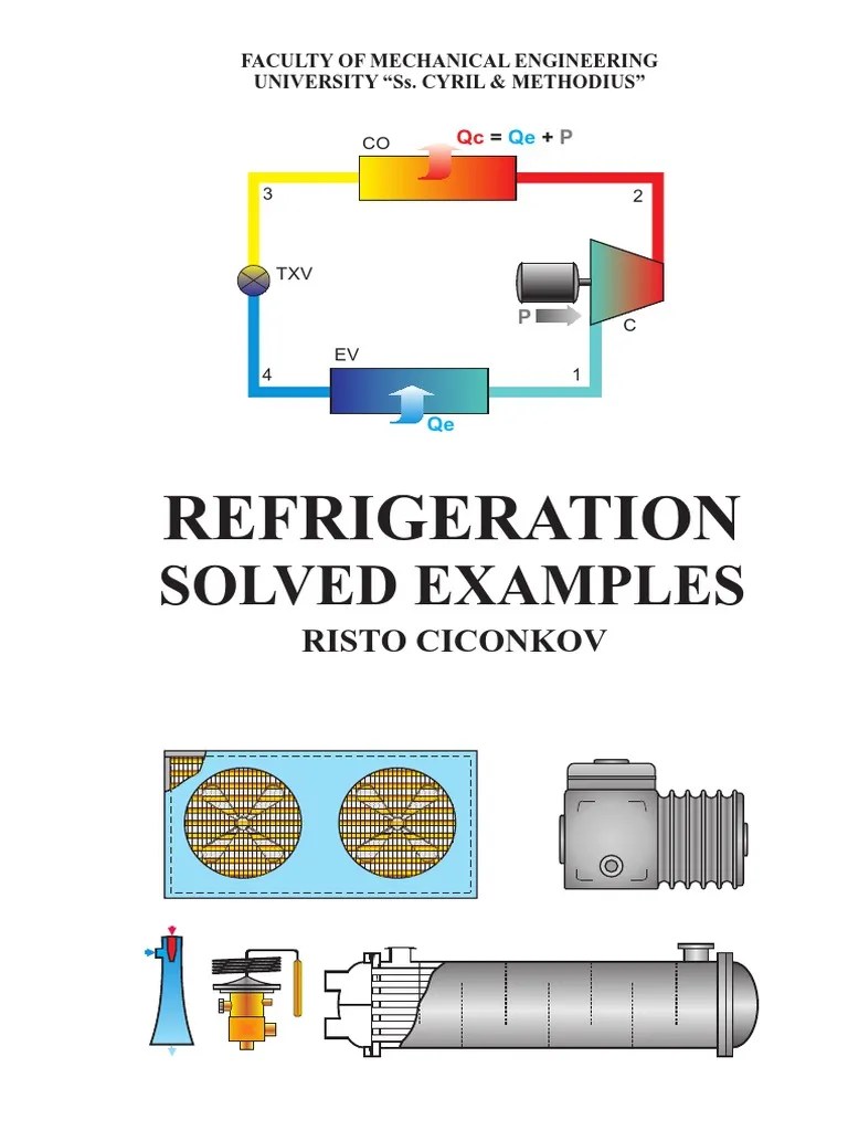 Refrigeration Solved Examples PDF Heat Exchanger Refrigeration