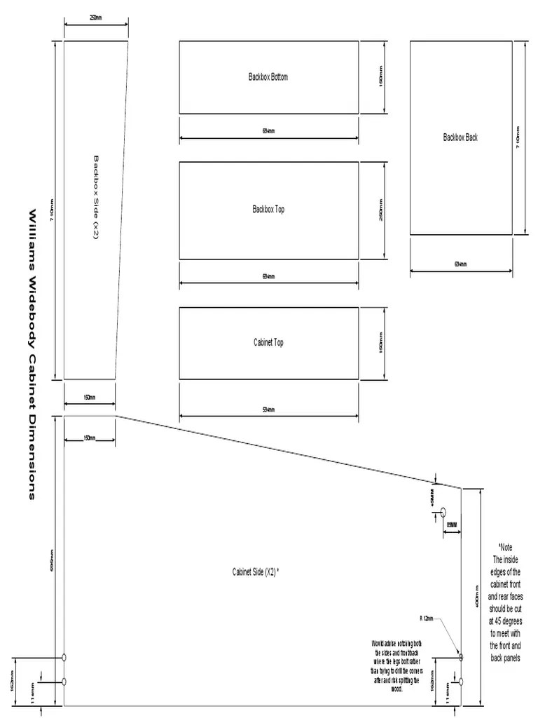 Planos Pinball Williams Widebody PDF PDF